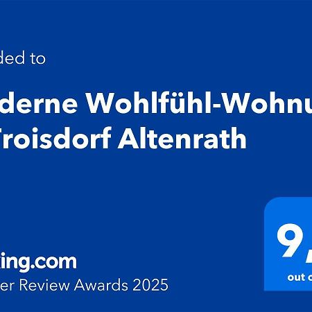 Moderne Wohlfuehl-Wohnung In Troisdorf Altenrath ภายนอก รูปภาพ